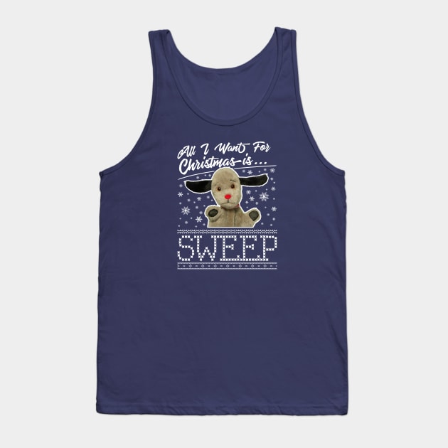Sooty Christmas All I Want For Christmas Is Sweep Tank Top by All + Every